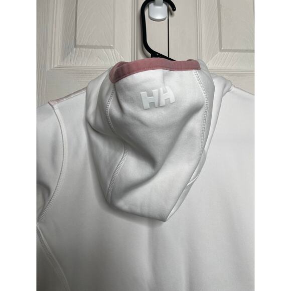 Helly Hansen Womens Full Zip Fleece Hoodie White Pink Size Small - Picture 14 of 14